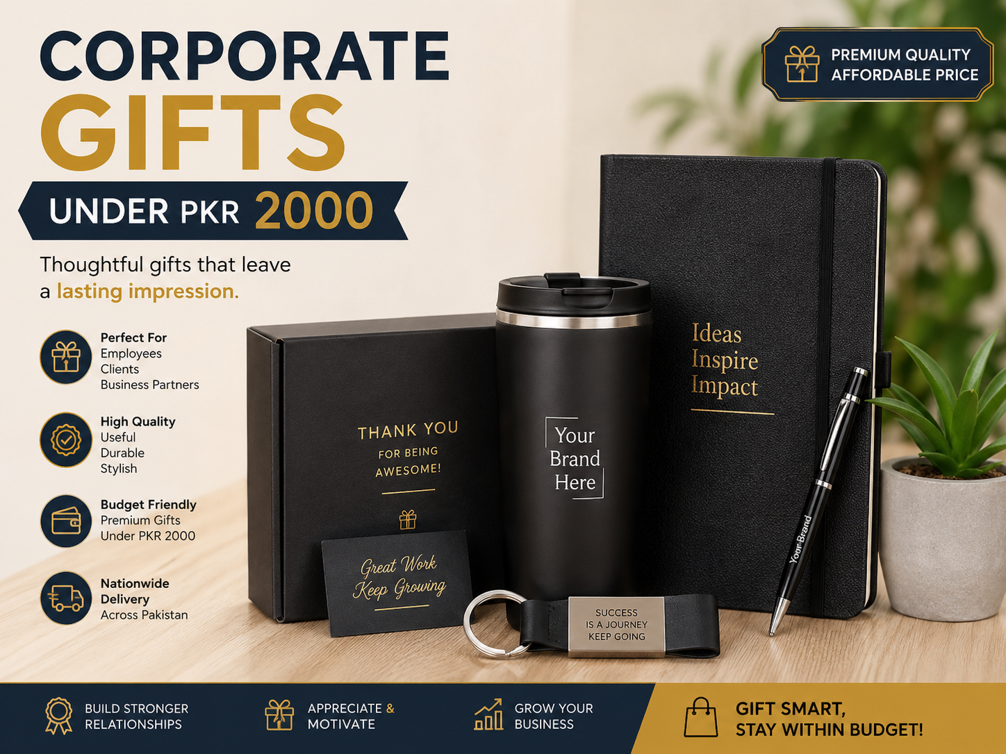 Corporate gifting by budget Rs 2000 curated gift box Pakistan