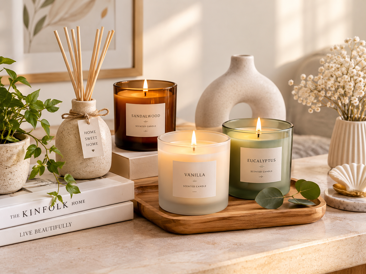 Minimal Home Décor Gifts in Pakistan: Candles + Small Accessories 2 Scented candles as minimal home décor gifts