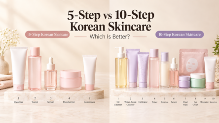 5-Step vs 10-Step Korean Skincare: Which Is Better. 51 5-step vs 10-step Korean skincare products compared side by side