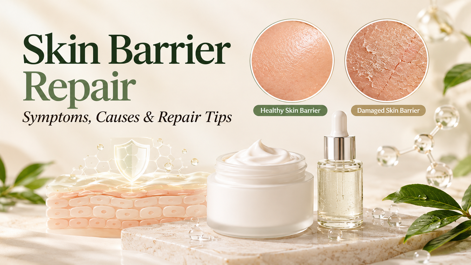 Signs Your Skin Barrier Is Damaged and How to Fix It 16 Signs your skin barrier is damaged with dry and irritated facial skin.