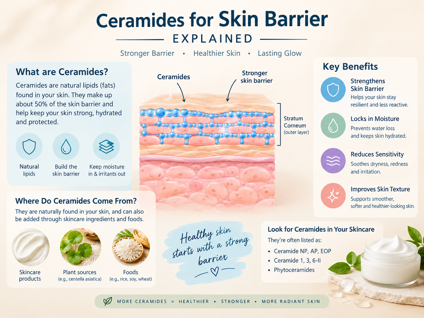Ceramides for Skin: Complete Beginner Guide in Pakistan 2 Ceramides for skin illustrated as protective lipids between skin cells